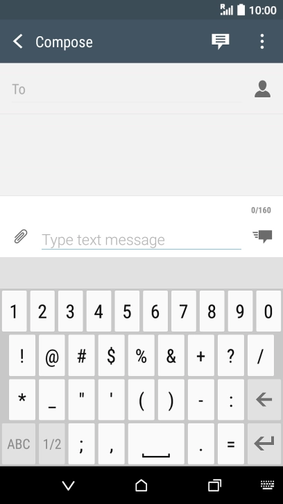 Press the required numbers and symbols.