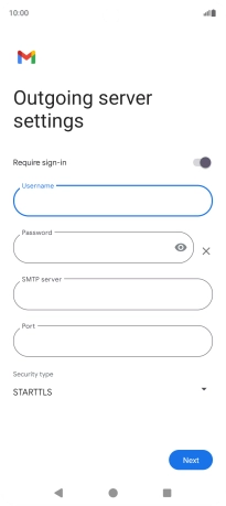 Press the field below 