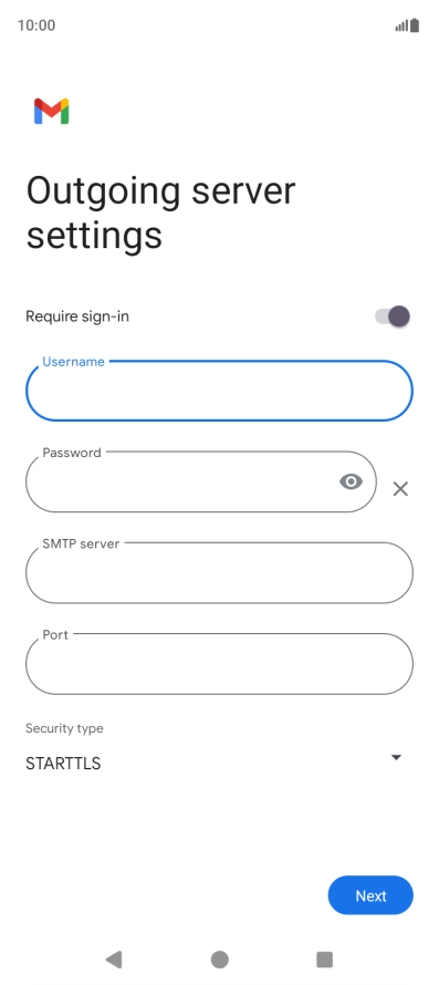 Press the field below 