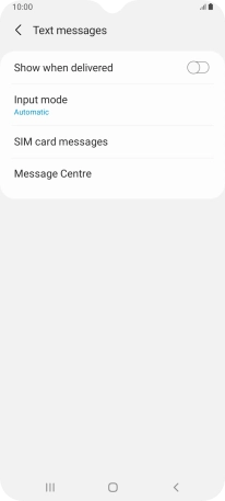 Press Message Centre.