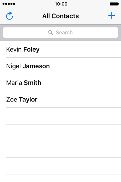 Press the new contact icon.
