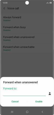 Key in +61414121121 and press Enable.