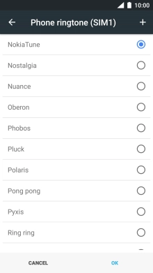 Press the add ring tone icon and go to the required folder.