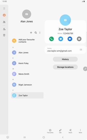 Press the call icon.
