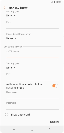Press the drop down list below 
