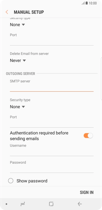 Press the drop down list below 