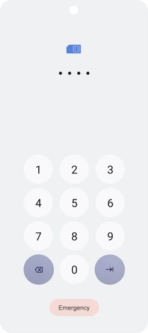 If you're asked to key in your PIN, do so and press arrow right. If you're asked to key in your PIN, do so and press arrow right.