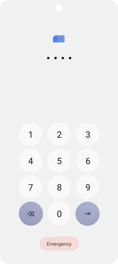 If you're asked to key in your PIN, do so and press arrow right. If you're asked to key in your PIN, do so and press arrow right.