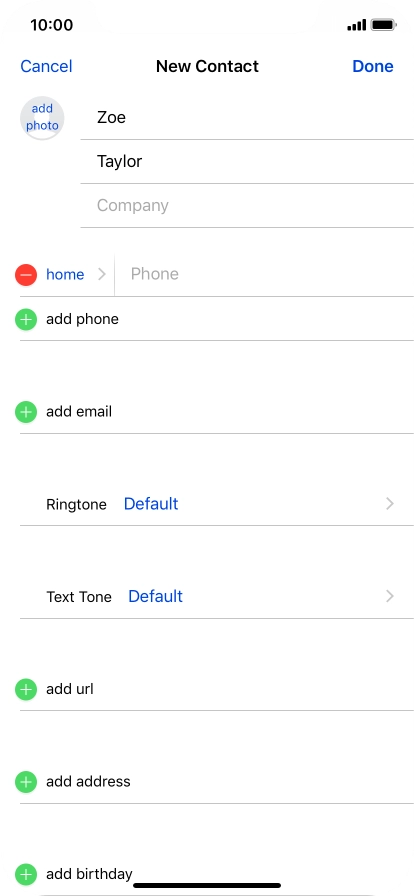 Press Phone and key in the required phone number.