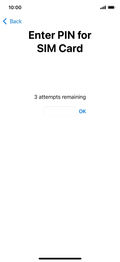 If your SIM is locked, key in your PIN and press OK.