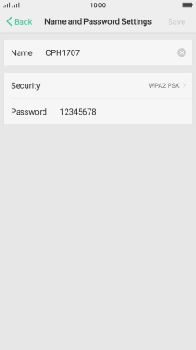 Press the field next to 