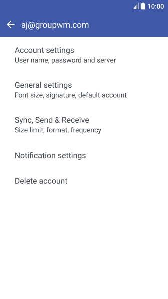Press Sync, Send & Receive.