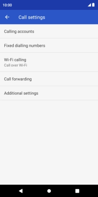 Press Call forwarding.