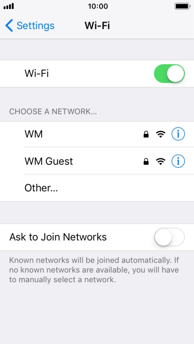 Press the required Wi-Fi network and key in the password for the Wi-Fi network. Press the required Wi-Fi network and key in the password for the Wi-Fi network.