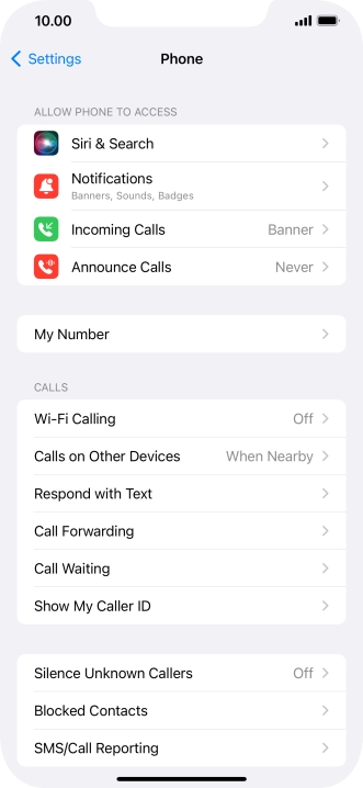 Press Wi-Fi Calling.