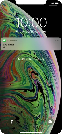 Press the required notification and follow the instructions on the screen to use the selected function.
