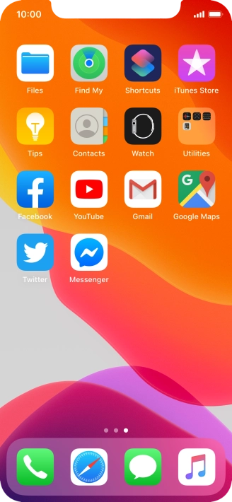 Press and hold any app.