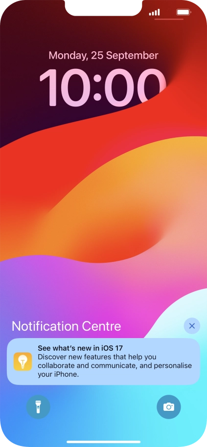 Press the required notification and follow the instructions on the screen to use the selected function. Press the required notification and follow the instructions on the screen to use the selected function.