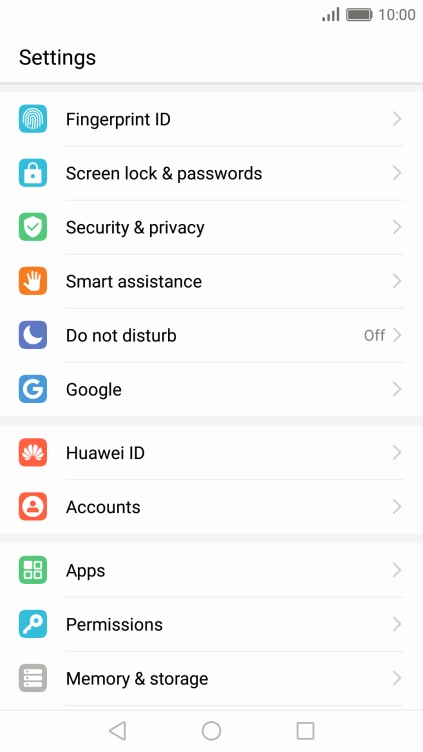 Press Fingerprint ID.