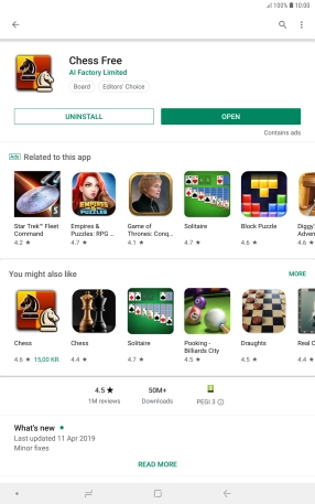 Press the Home key to return to the home screen.