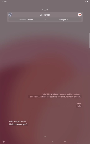 Say the required word or phrase and wait for the translation. Say the required word or phrase and wait for the translation.