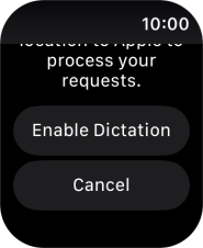Press Enable Dictation.