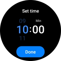 Slide your finger up or down on the screen to set the required time. Slide your finger up or down on the screen to set the required time.
