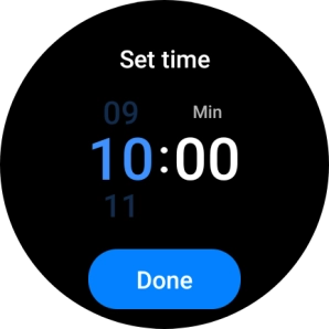Slide your finger up or down on the screen to set the required time. Slide your finger up or down on the screen to set the required time.