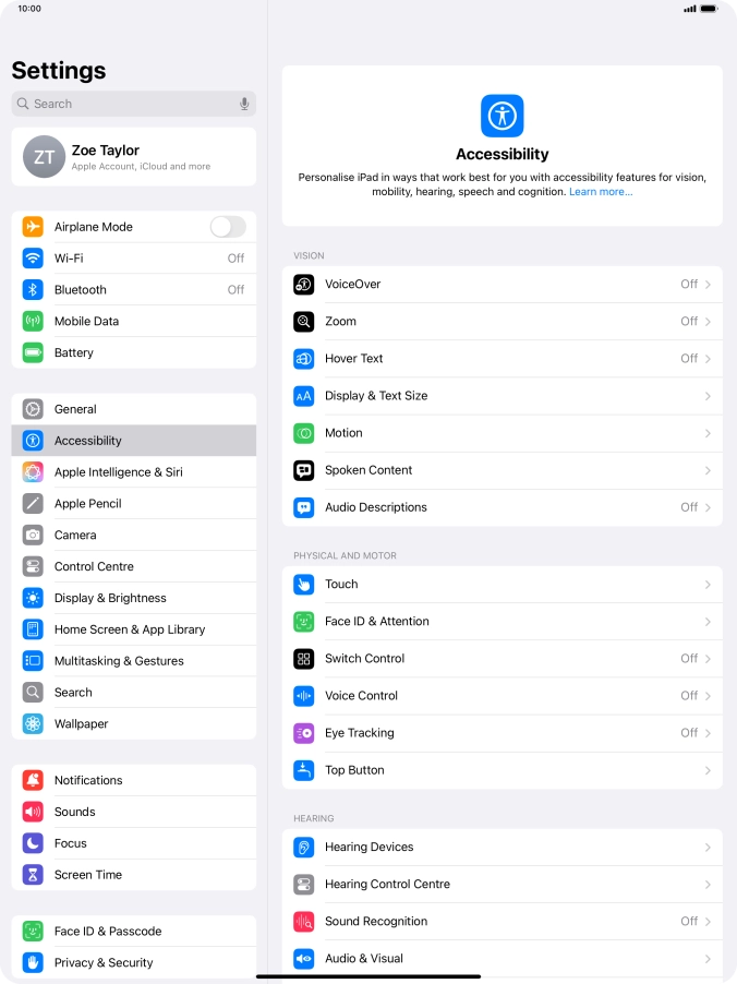Press the required category below 