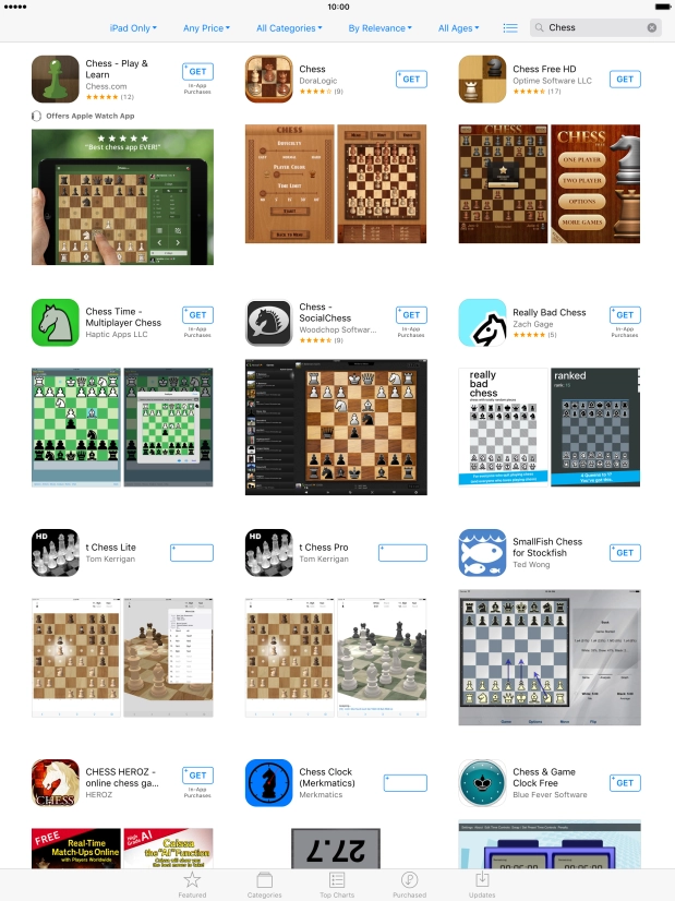 Press the required app.