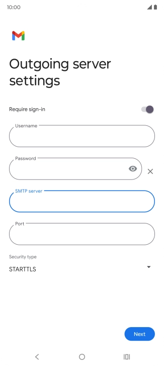 Press the field below 