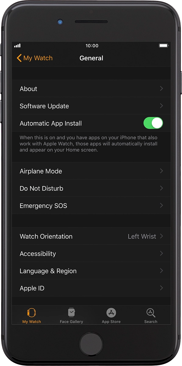 On your phone: Press Software Update. If a new software version is available, it's displayed. Follow the instructions on the screen to update the Apple Watch software.