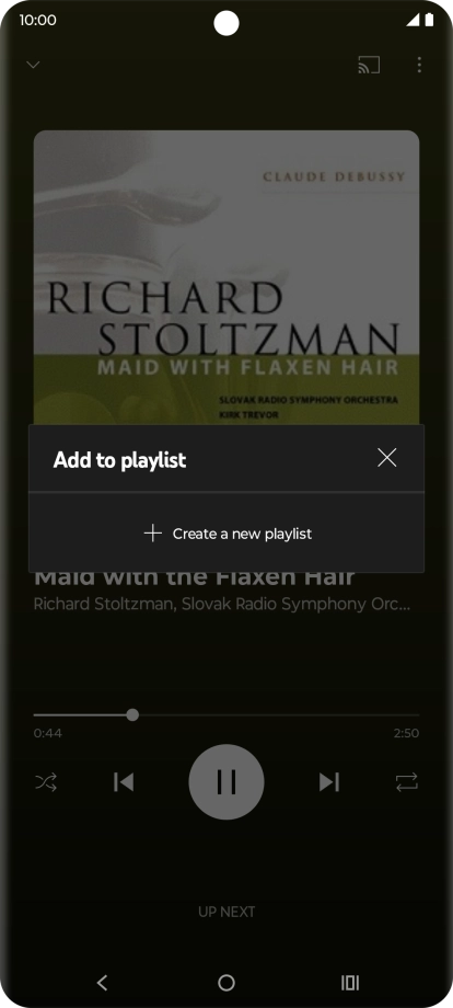 Press Create a new playlist.