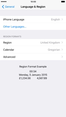 Press iPhone Language. Press iPhone Language.