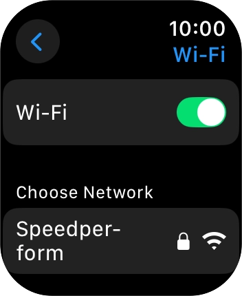 Press the required Wi-Fi network.