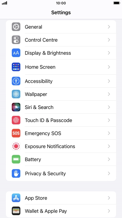 Press Touch ID & Passcode.