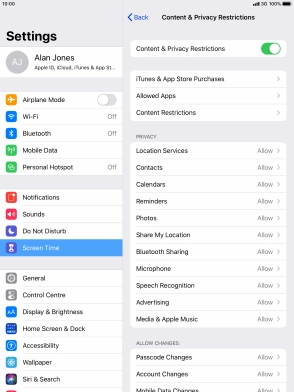 Press arrow left. Press arrow left.