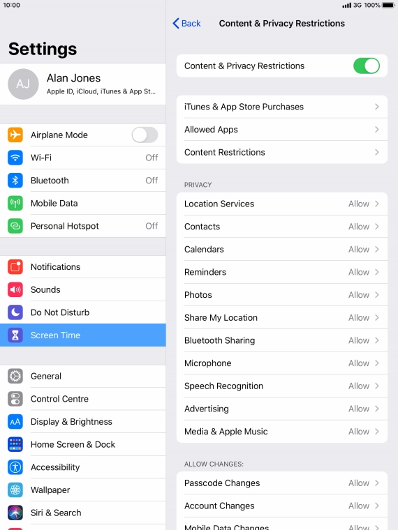 Press arrow left. Press arrow left.
