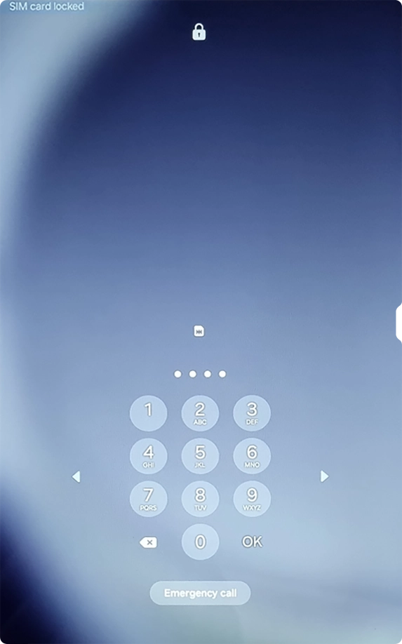 If you're asked to key in your PIN, do so and press OK.