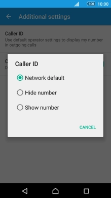 Press Show number to turn on caller identification.