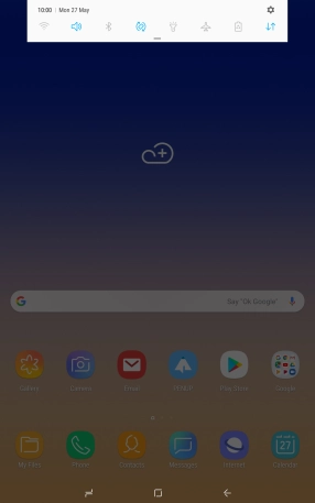 Press the settings icon.