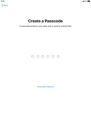 Press Passcode Options.