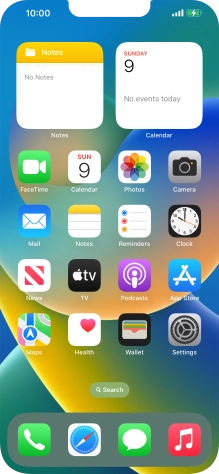 When the battery charging icon is displayed, the battery is charging.