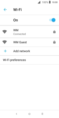 Press the Home key to return to the home screen.