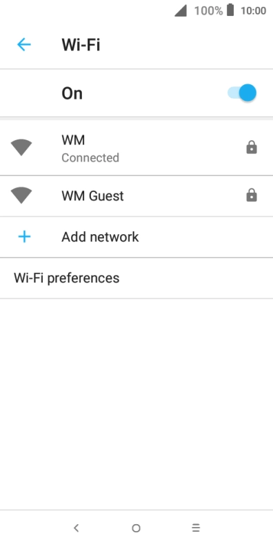 Press the Home key to return to the home screen.