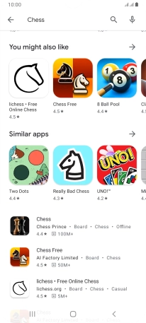 Press the required app.