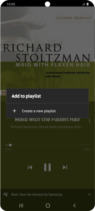 Press Create a new playlist.