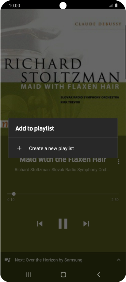 Press Create a new playlist.