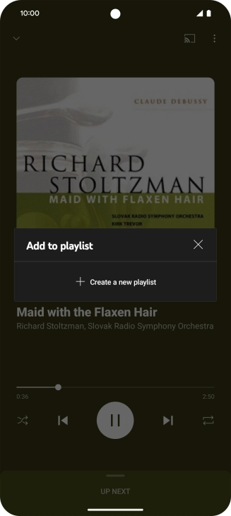 Press Create a new playlist.