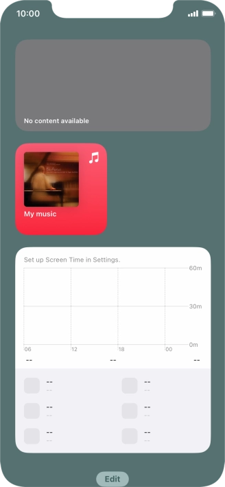 Press and hold the required Widget Stack.
